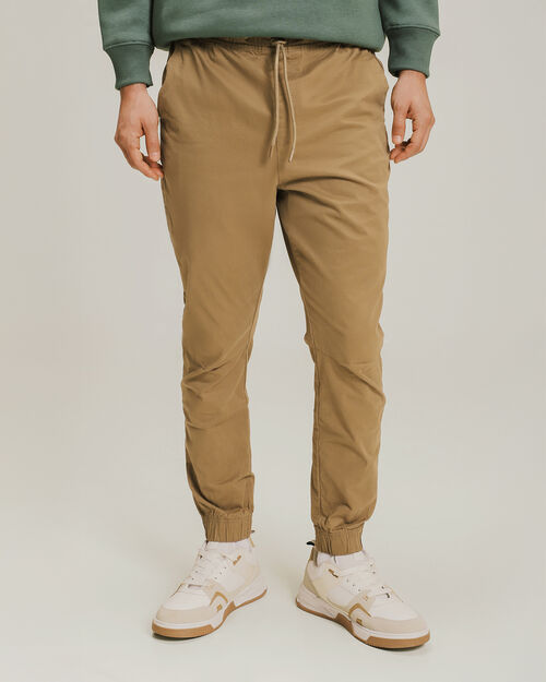 Jogger Diseño Cortes Café